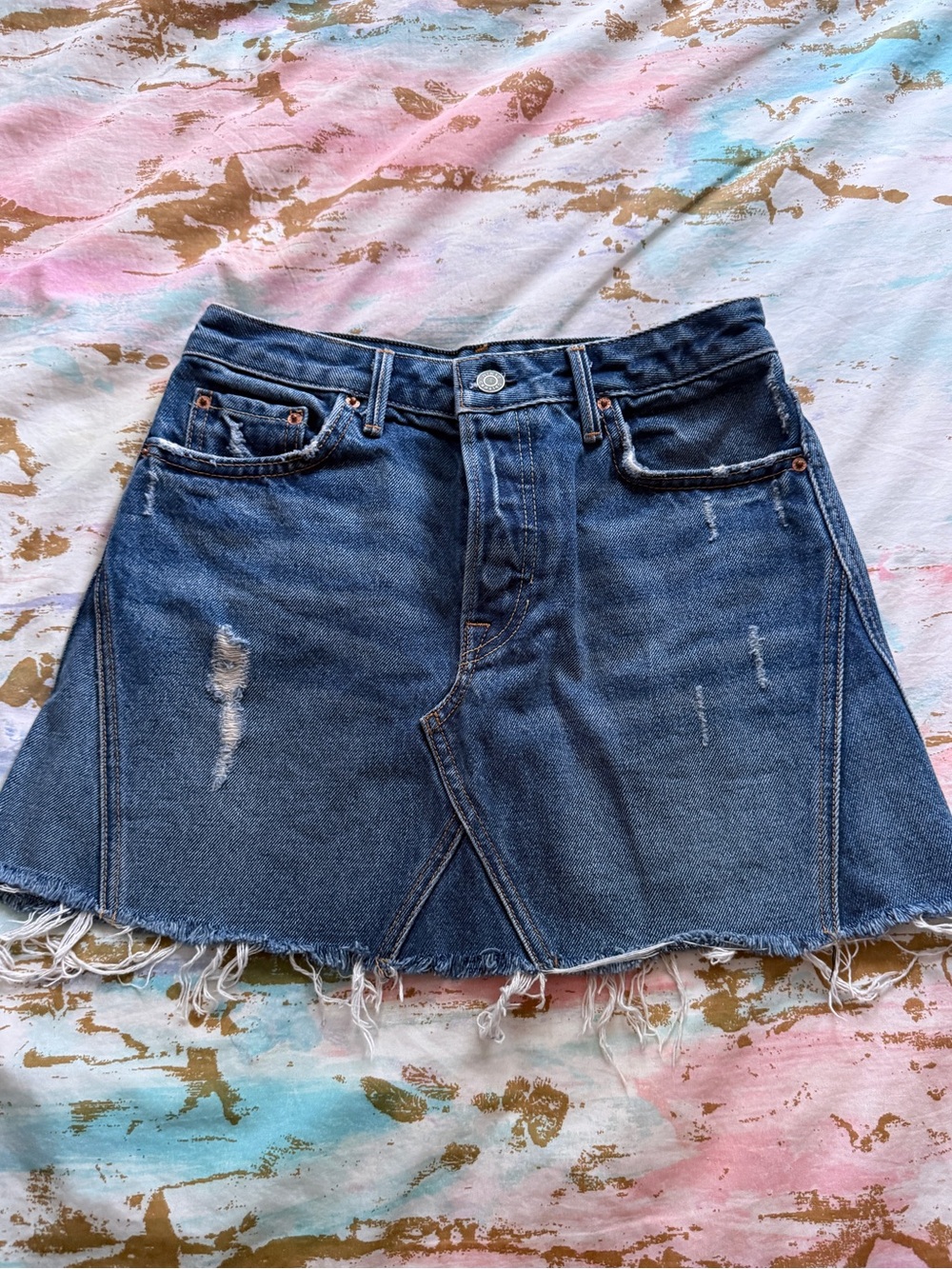 GRLFRND Size 25 denim skirt